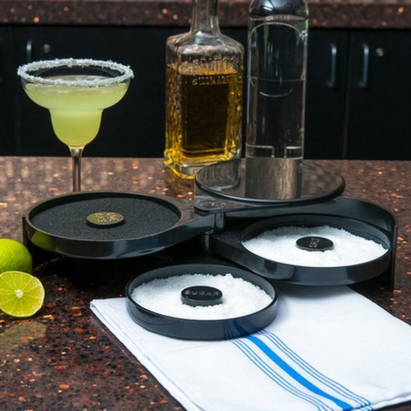 3 Tier Sugar Salt Rimmer Lime Tray Bartender Tool Cocktail Margarita ...