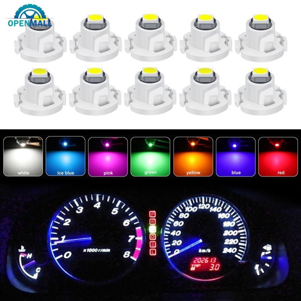 10x Uxcell T4.2 Green LED Dashboard Light Bulbs - For Car Gauge Cluster & Interior - 12V