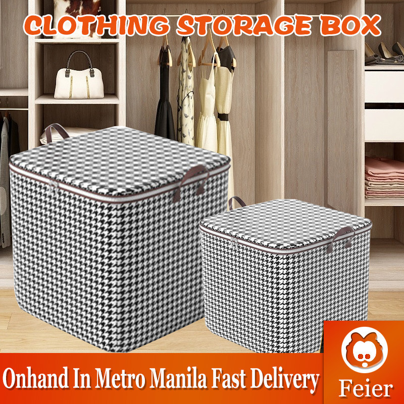 100/140/180L Clothes Organizer Box Foldable Storage Bag Lalagyan ng ...
