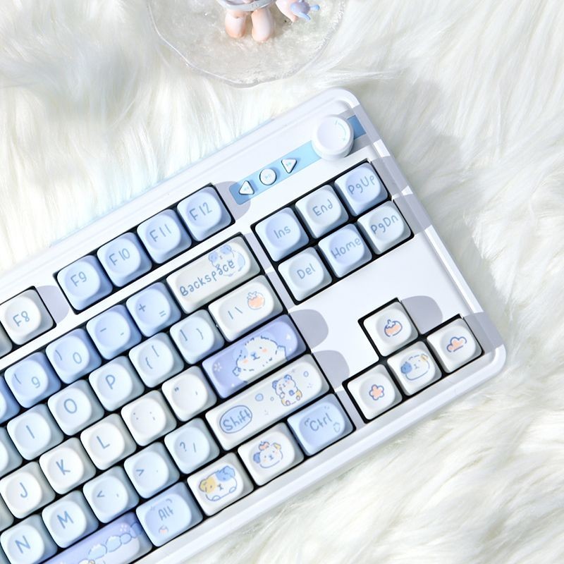 Blue Mouse Keycap MOA Profile PBT Five-sided Dye Sublimation Mechanical ...