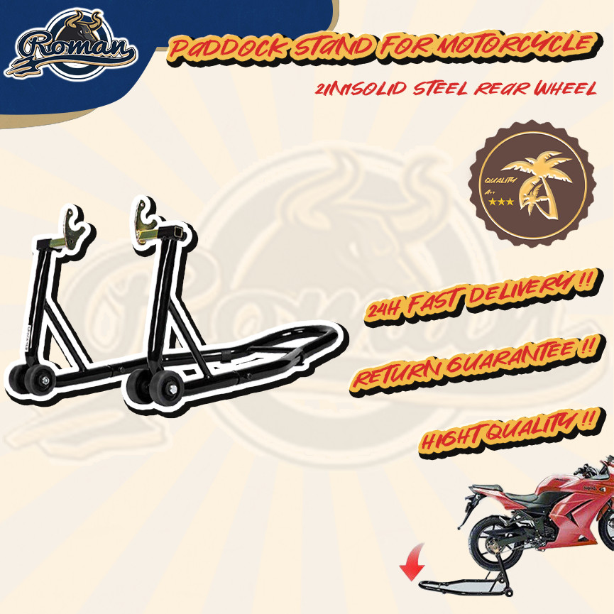 Paddock Stand For Motorcycle 2in1solid Steel Rear Wheel Universal ...