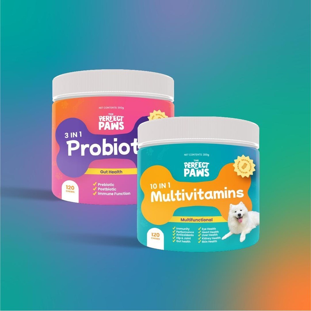 The Perfect Paws - Complete Canine Health Duo [120 10-in-1 ...