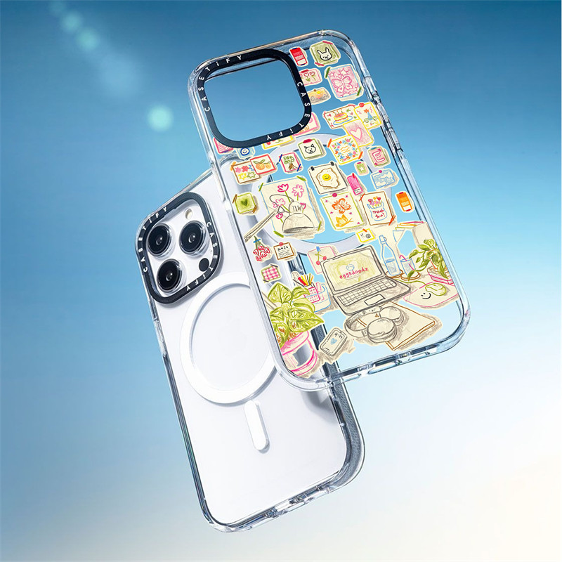 CASETiFY X Gallery Wall Art Edition suction Clear Hard Acrylic