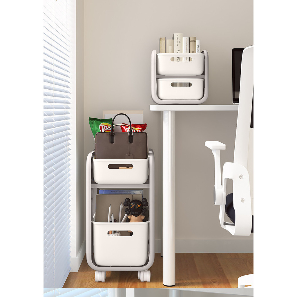 Multifunctional Storage Trolley, Wheeled Movable 2/3/4 Layer Drawer