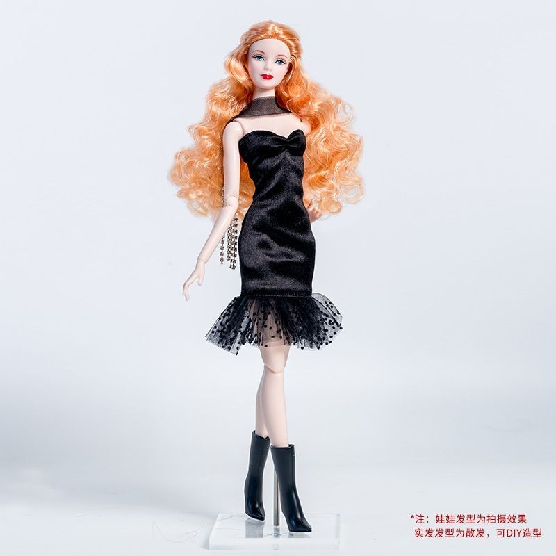 New ！] Fairy 1/6 Supermodel Doll full set Fashion Classic Black
