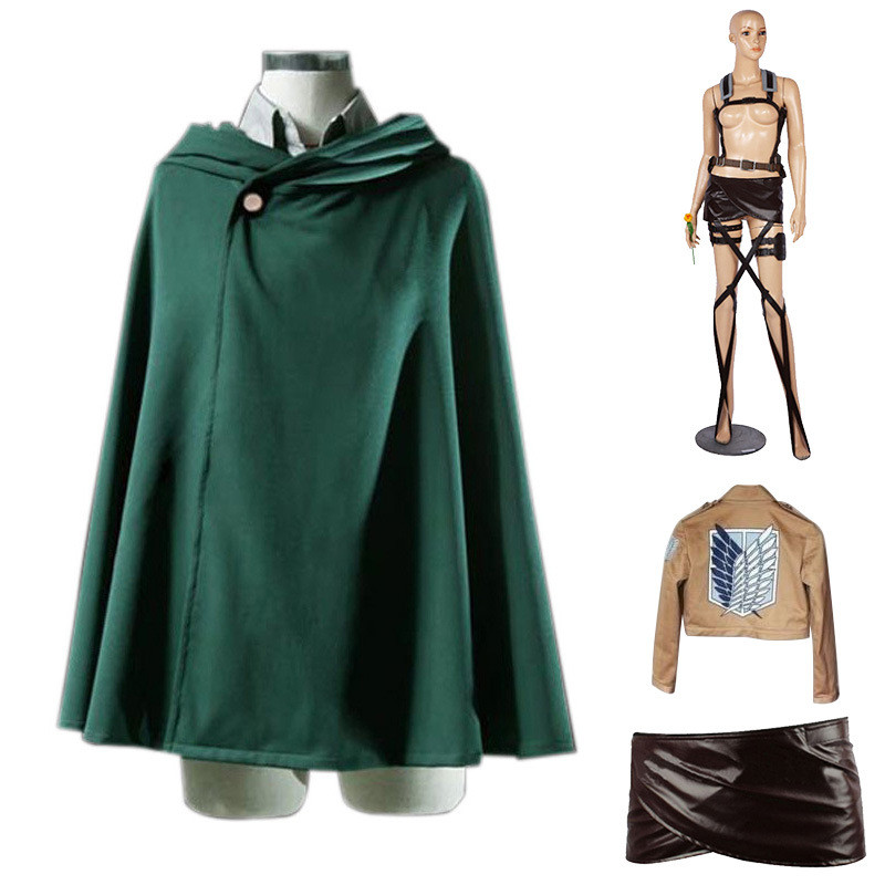 halloween-new-style-anime-green-attack-on-titan-cos-costume-survey