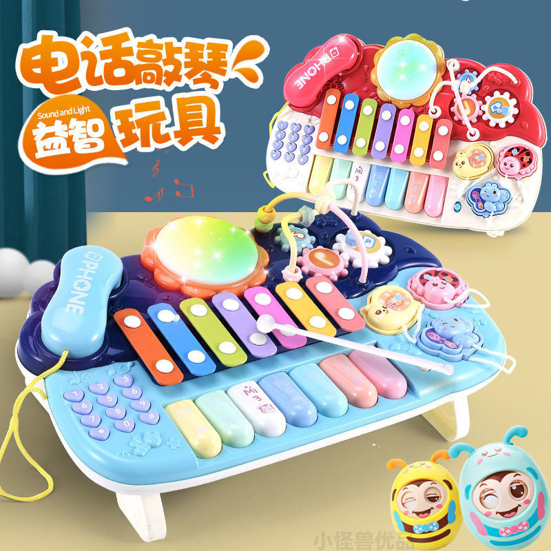 Baby Hand Knock on Piano Toy Baby Educational Electronic Keyboard Music
