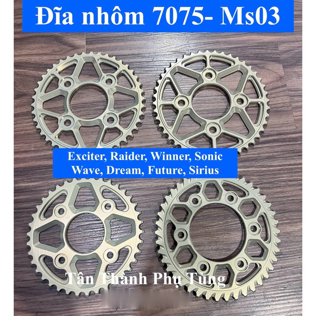 Super hard 7075 aluminum load disc MS03: Exciter, Winner, Raider, Wave ...