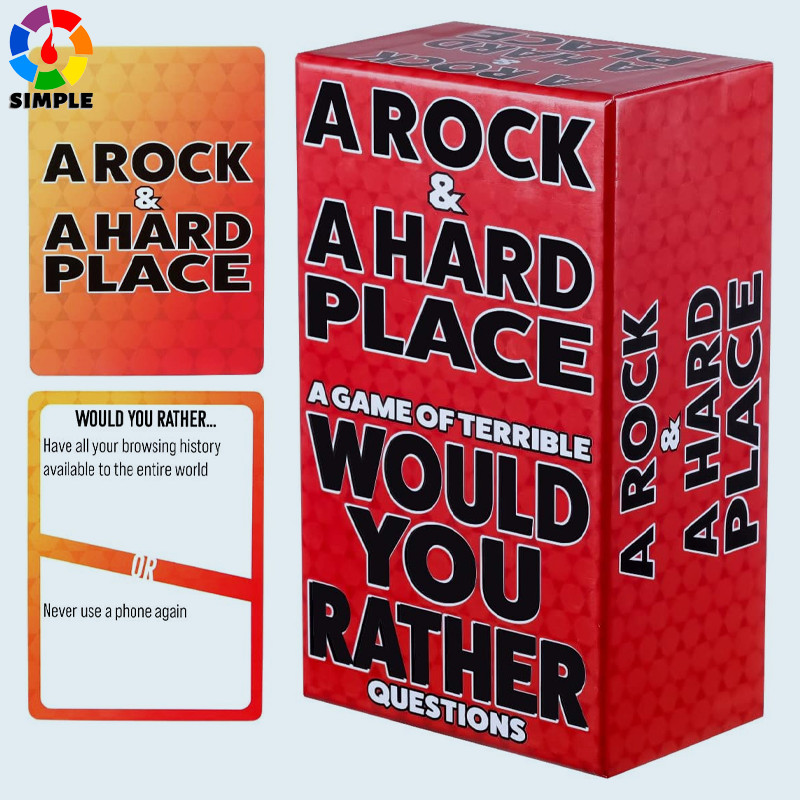 A Rock & A Hard Place Would You Rather - Card Game for Adults Party ...