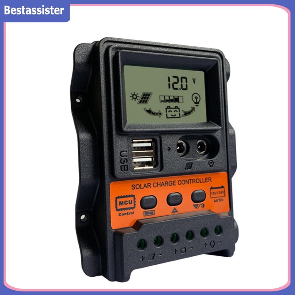nxp-LCD Display Solar Charge Controller 12V 24V Solar Panel Battery ...