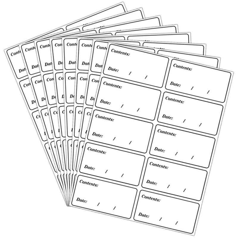 100Paste/Package Waterproof Date Stick Label Kitchen Refrigerator Food ...