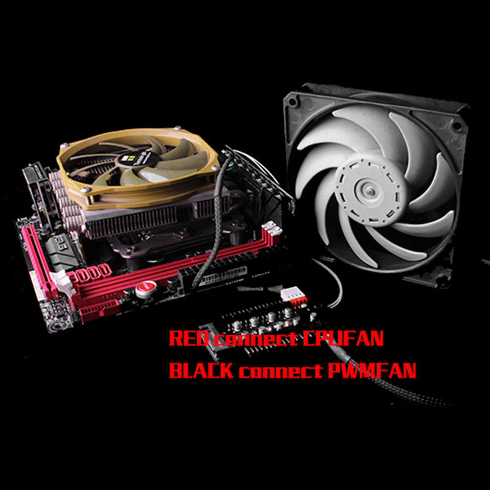 PWM Cooler Fan HUB Splitter Extension Motherboard 1 to 10pin fan 4