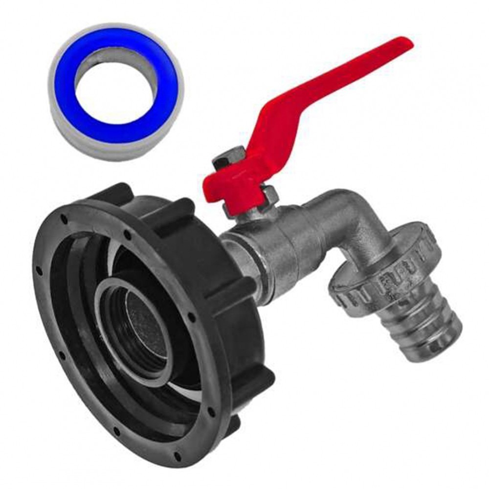 IBC Adapter with Alloy and Detachable Faucet Connector for Quick Switch