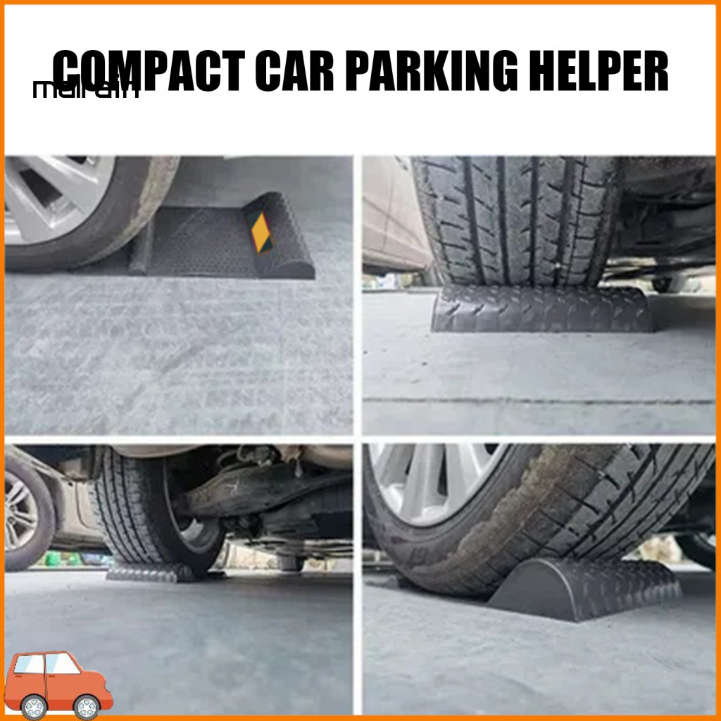[Ma] Durable Parking Stopper Compact Parking Aid Anti-slip Wheel ...