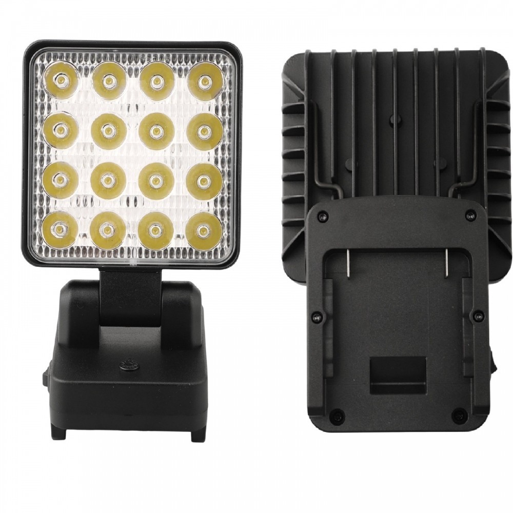 Cordless Work Light Double Switch Control For Bosch 18V Battery Camping