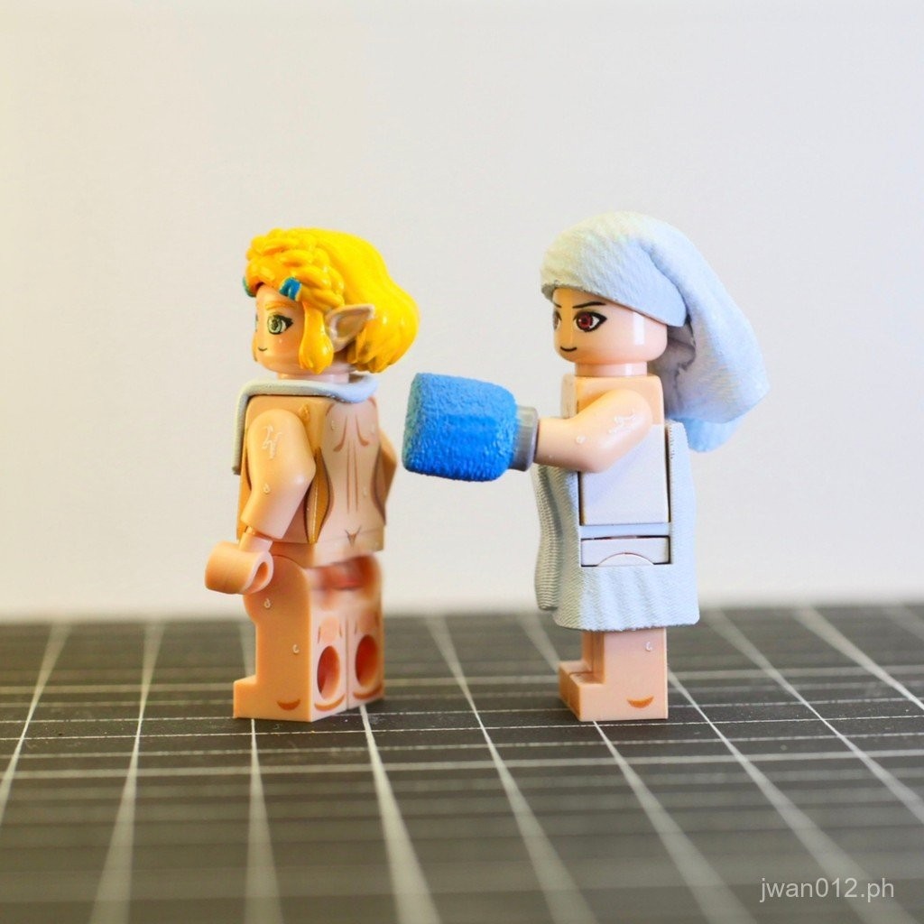 Building Blocks Female Scene Compatible Bathroom Anime Male Third-Party ...