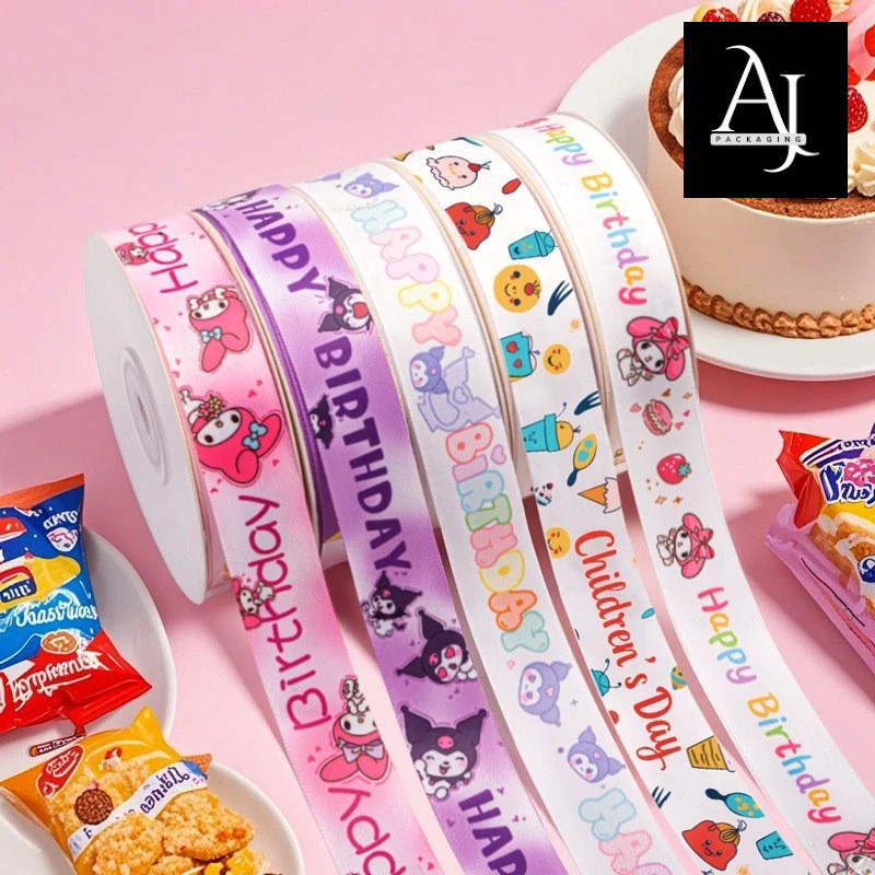 SANRIO MY MELODY SATIN RIBBON HAPPY BIRTHDAY [METER] | Shopee Philippines
