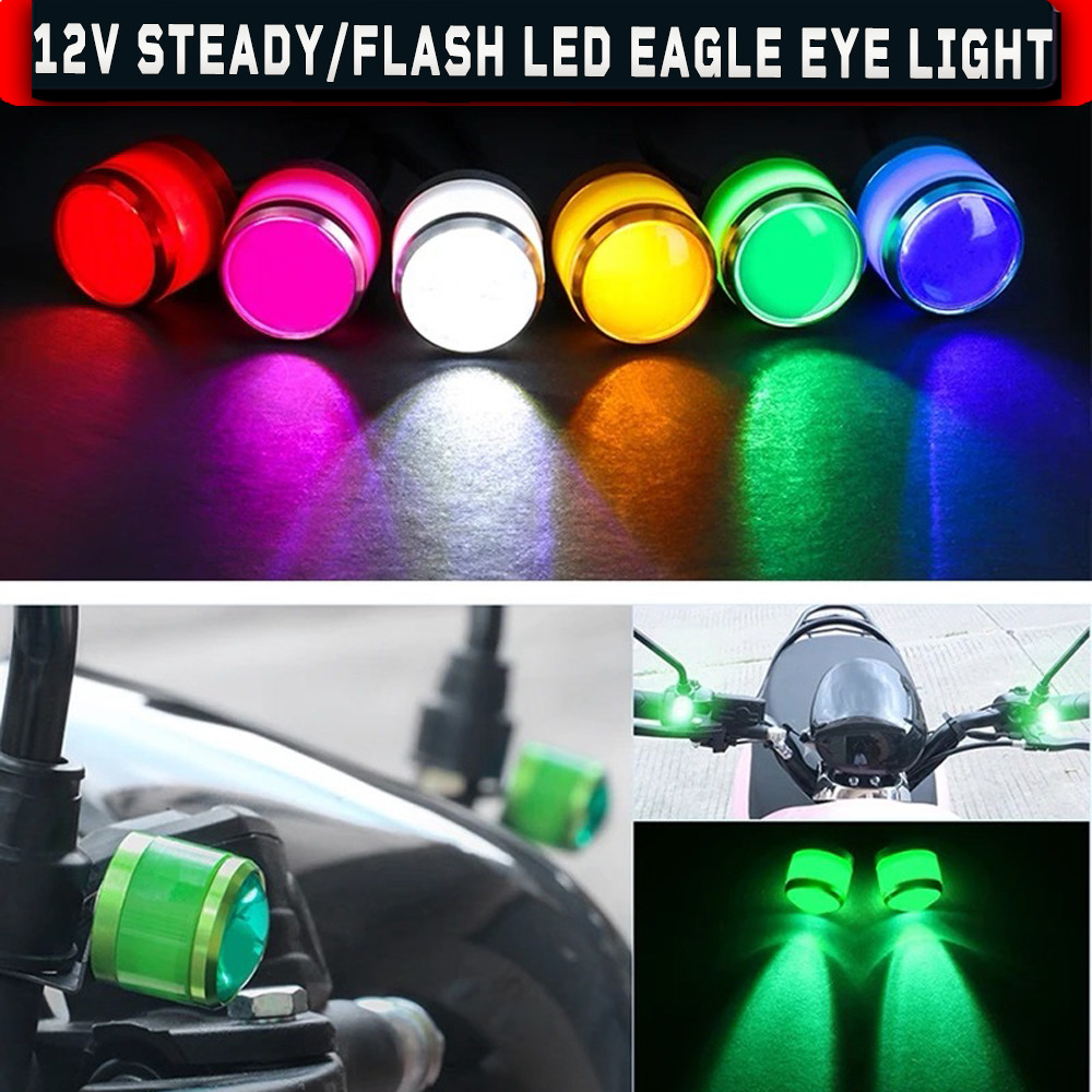 Led Steady Light/FLASH Eagle Eye light A Pair Universal With Alloy ...