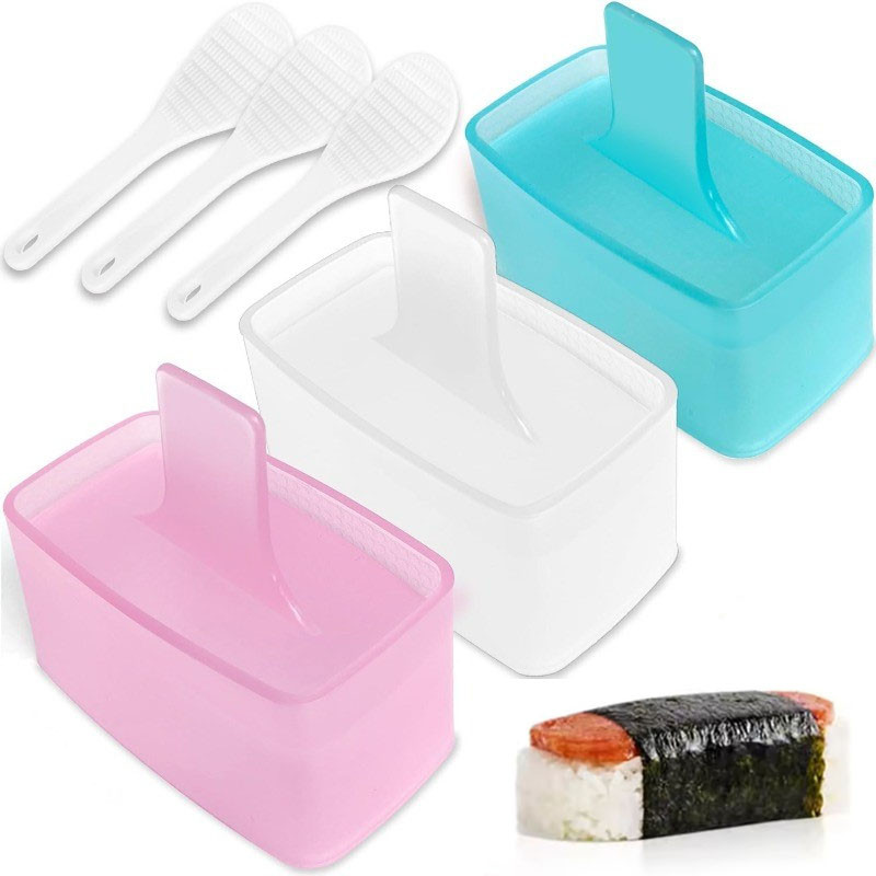 Musubi Mold Sushi Maker Press with Rice Spoon BPA Free Non-Stick ...