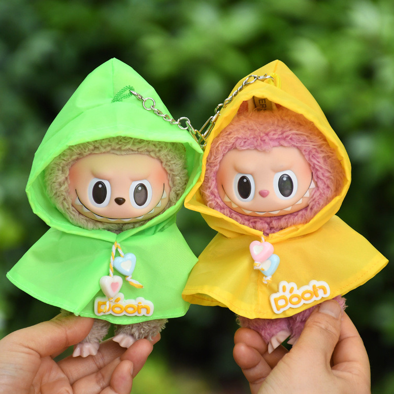 15cm 17cm Labubu clothes labubu raincoat, labubu cute poncho [Clothes ...