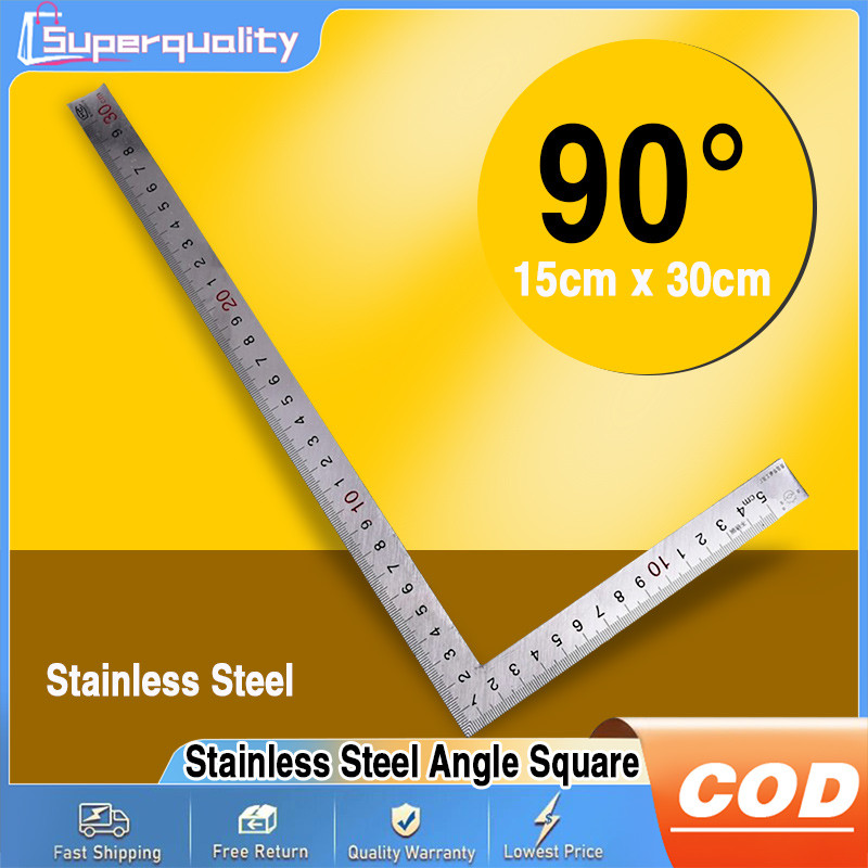 1pc Metal Steel Square Set 90 Degree Angle Metric Try Mitre Square ...