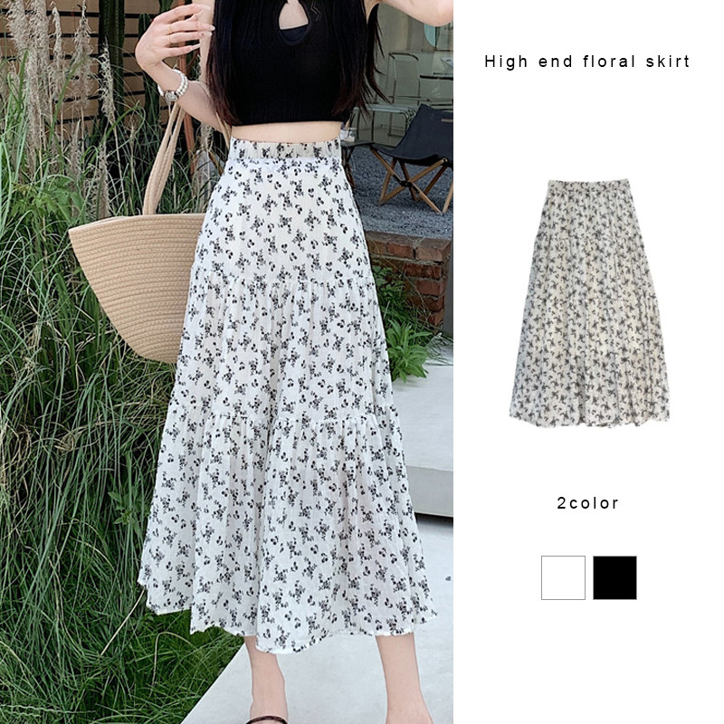 Floral skirt shopee best sale