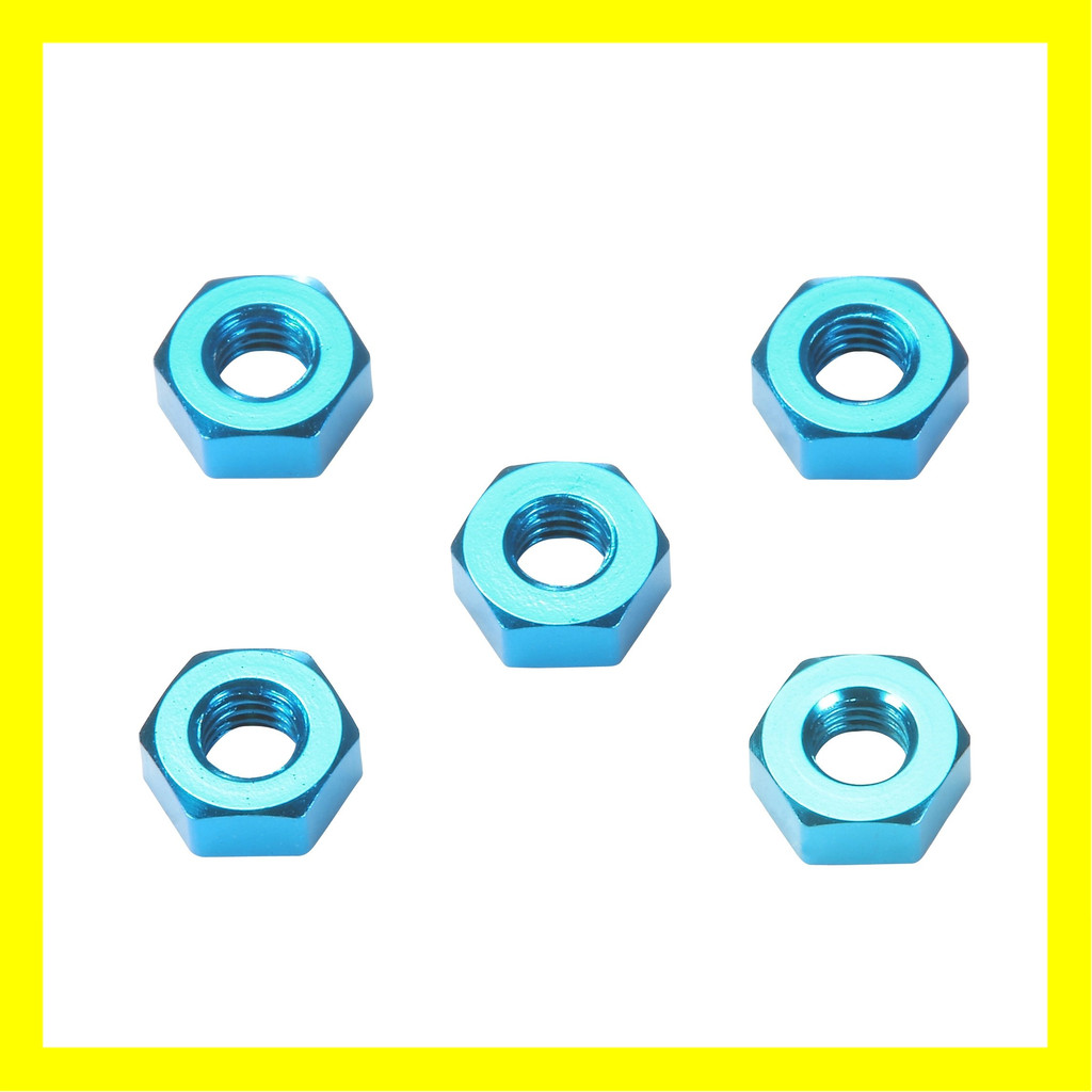 TAMIYA Pop-up Options No.1411 OP.1411 3mm Aluminum Nut (Blue) 54411 ...