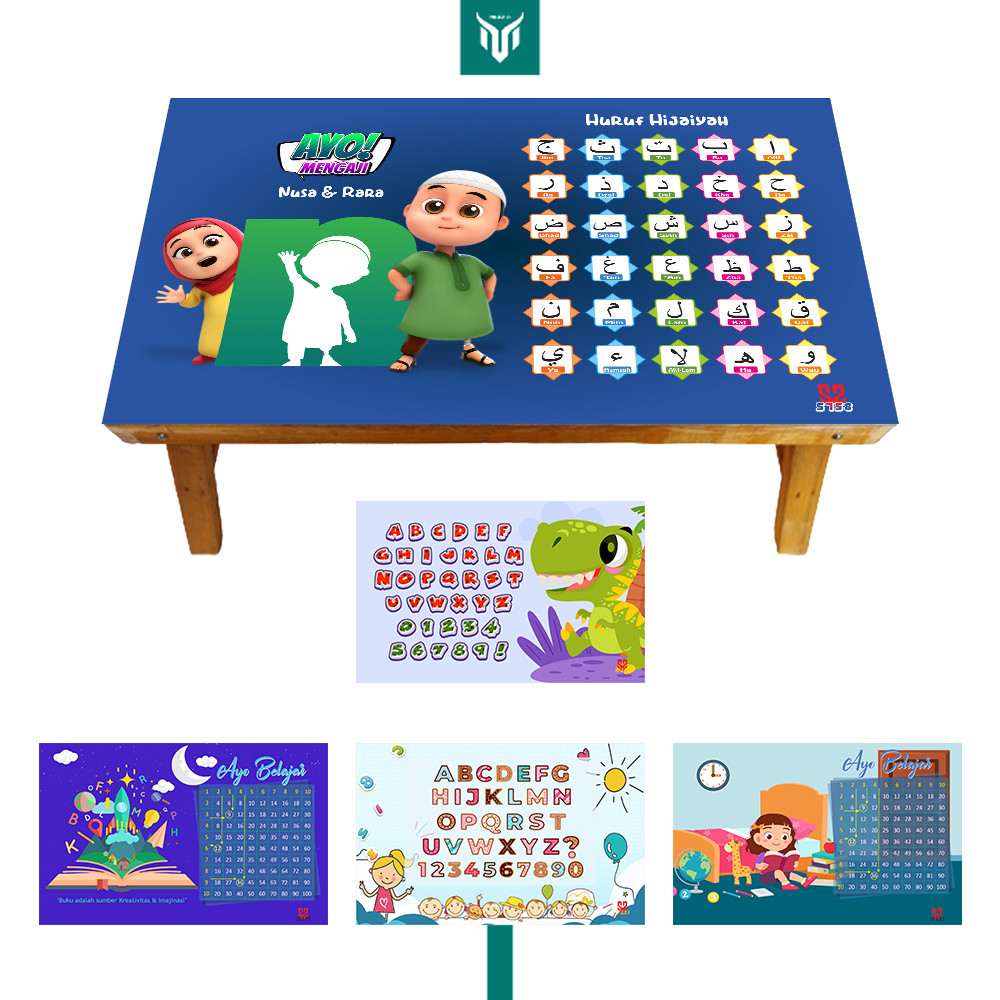 Folding Children's Study Table Let's Learn To Recite The Koran Alphabet ...
