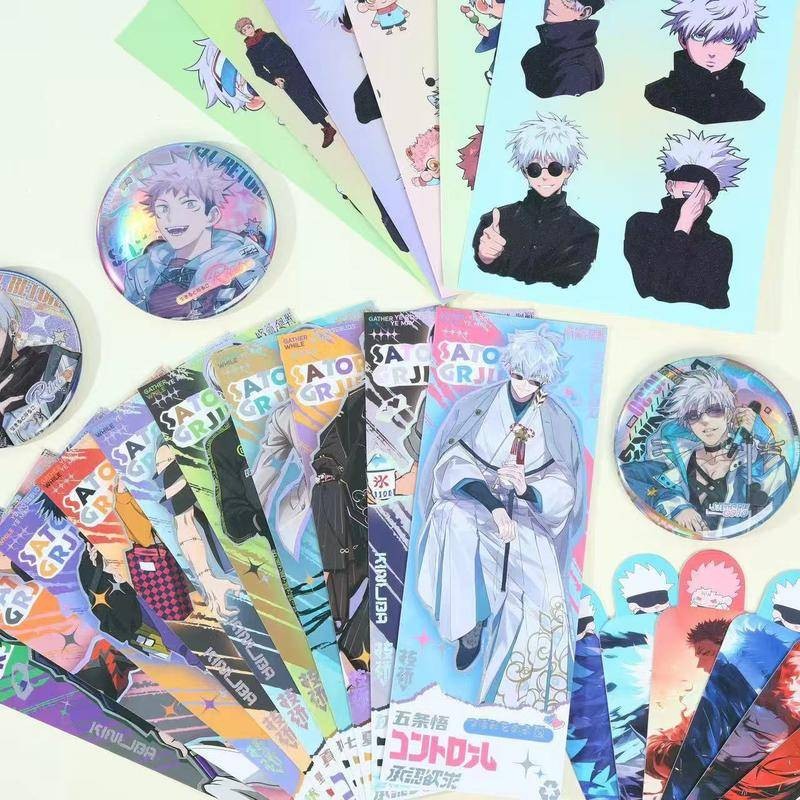 Random 7Pcs Anime Jujutsu Kaisen Gojou Satoru Ryoumen Sukuna Itadori ...