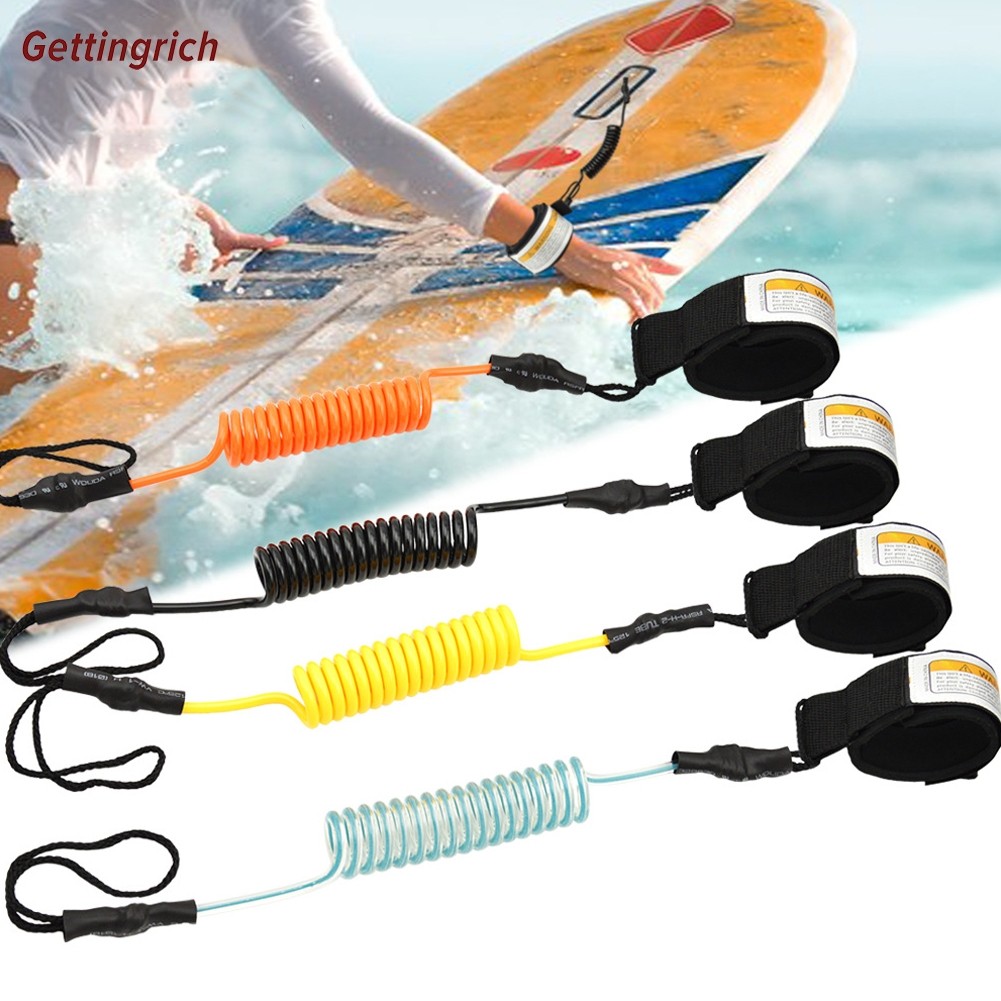 [GTH] 5ft Coiled Surf Leash Safety Hand Rope for Stand Up Paddle Board ...