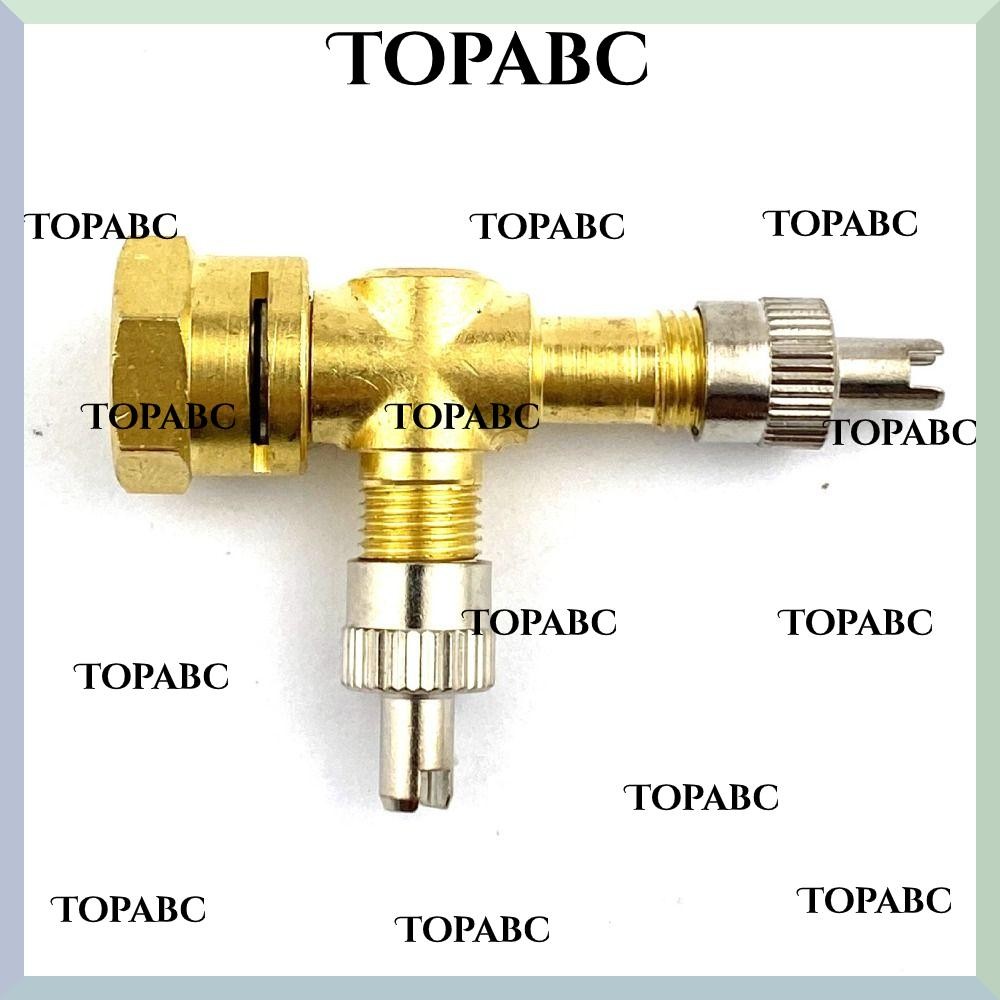 TOP TPMS Valve, 3-Way Tire Accessories Tee Adapter‘, Copper Tire ...