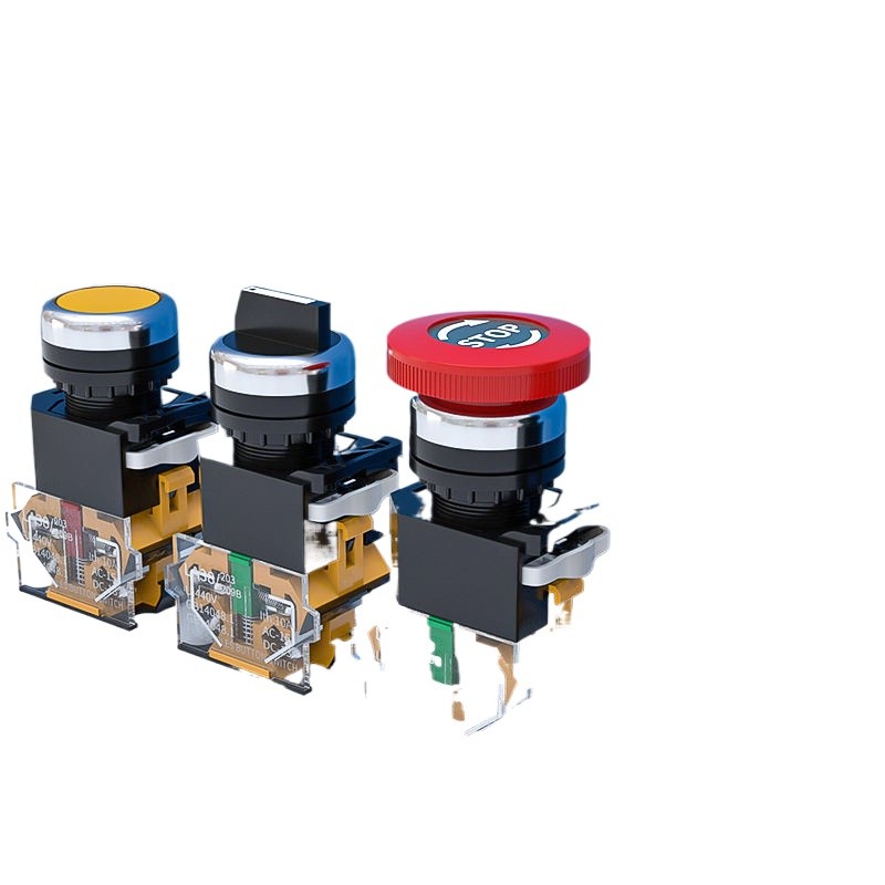 Push button switch LA38-11/203 point self-resetting self-locking switch ...