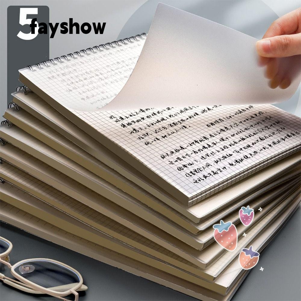 FAYSHOW2 Coil Notebook, with PP Cover Flip-up Type Journal Diary Book ...