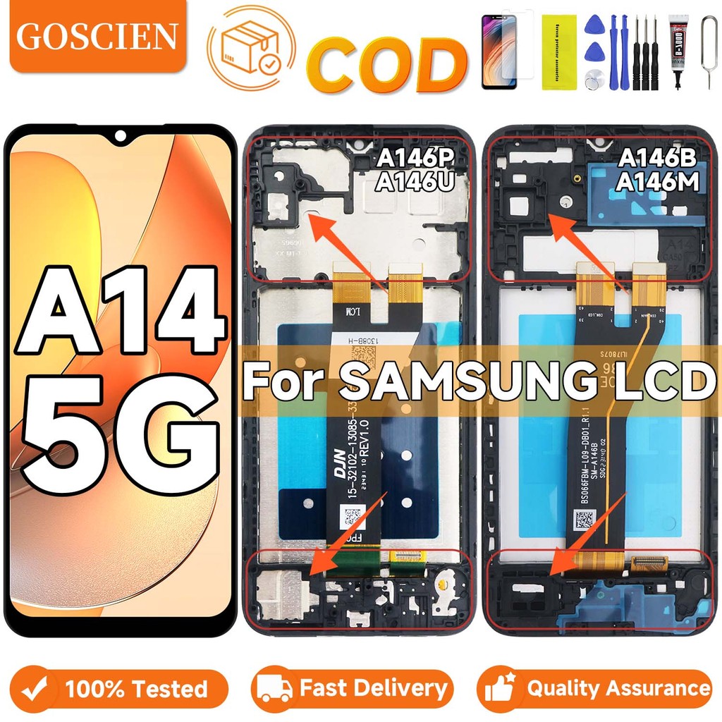 OEM For Samsung Galaxy A14 5G A146B LCD Display Touch Screen Digitizer ...