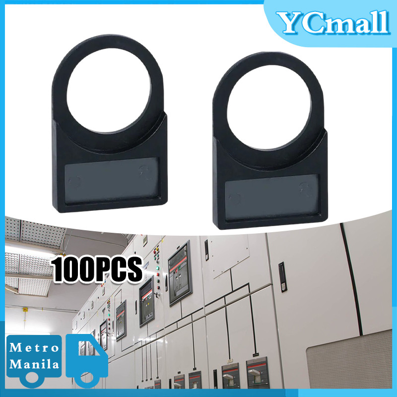 100pcs Push button Switch Panel Label Signal Light Label Frame Mounting ...
