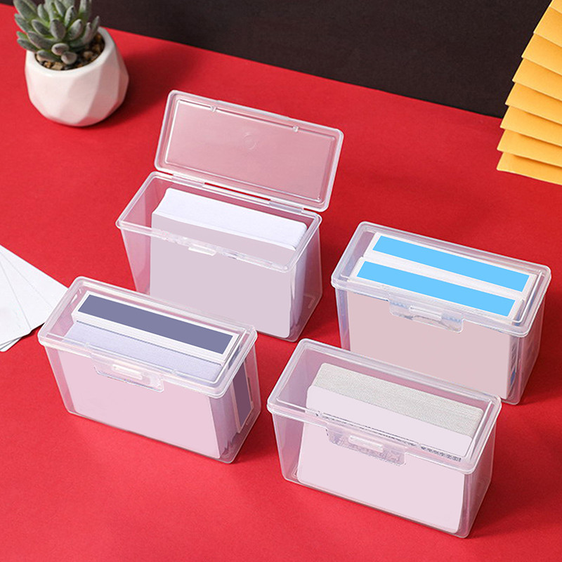 Fbph Storage Box Transparent Plastic Box Card Card Business Card ...