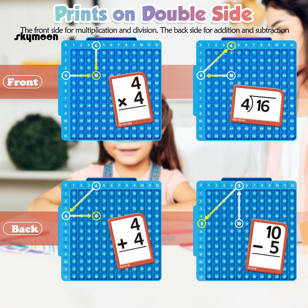 Skym* Multiplication Flash Cards Kids Math Manipulatives Math Flash ...