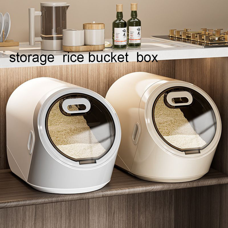 Rice Bucket Rice Storage Container 10KG Magnetic Switch Anti-moisture ...