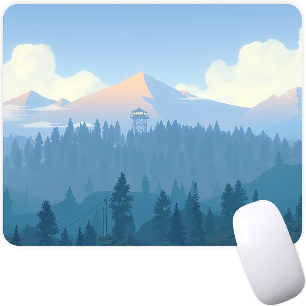 Deep Forest Firewatch Small Gaming Mouse Pad Computer Mousepad PC Gamer ...