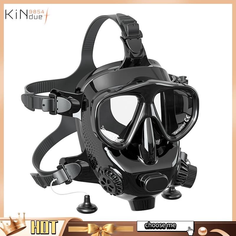 【kindue9854f】Scuba Diving Mask Snorkeling Full Face Scuba Diving