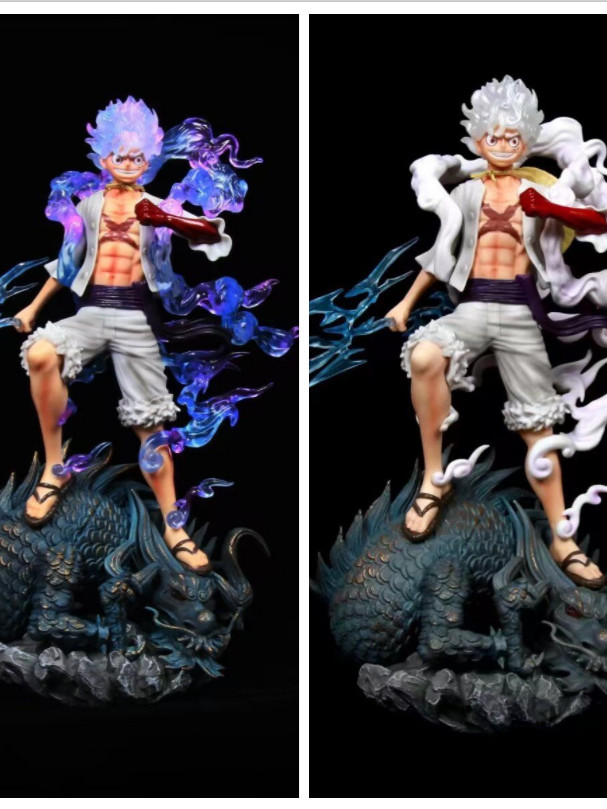 One Piece GK Wano Country Nika Gear 5 Luffy VS Kaido Dragon Eye Glowing ...