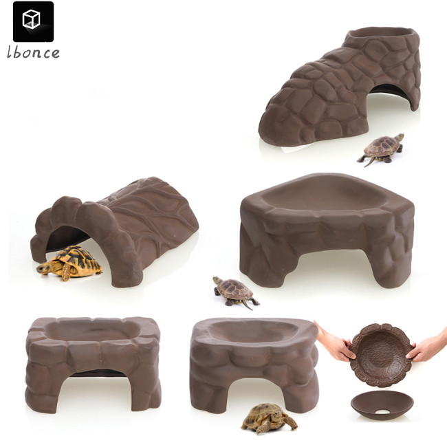 Savings event! Turtle Basking Platform Fish Hiding Cave Aquarium Turtle ...