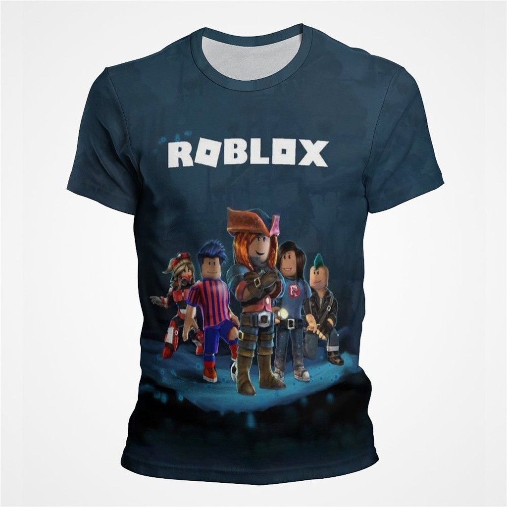 Roblox Adult T Shirt Game 3D Printing T-Shirt Clothes Cartoon Unisex ...