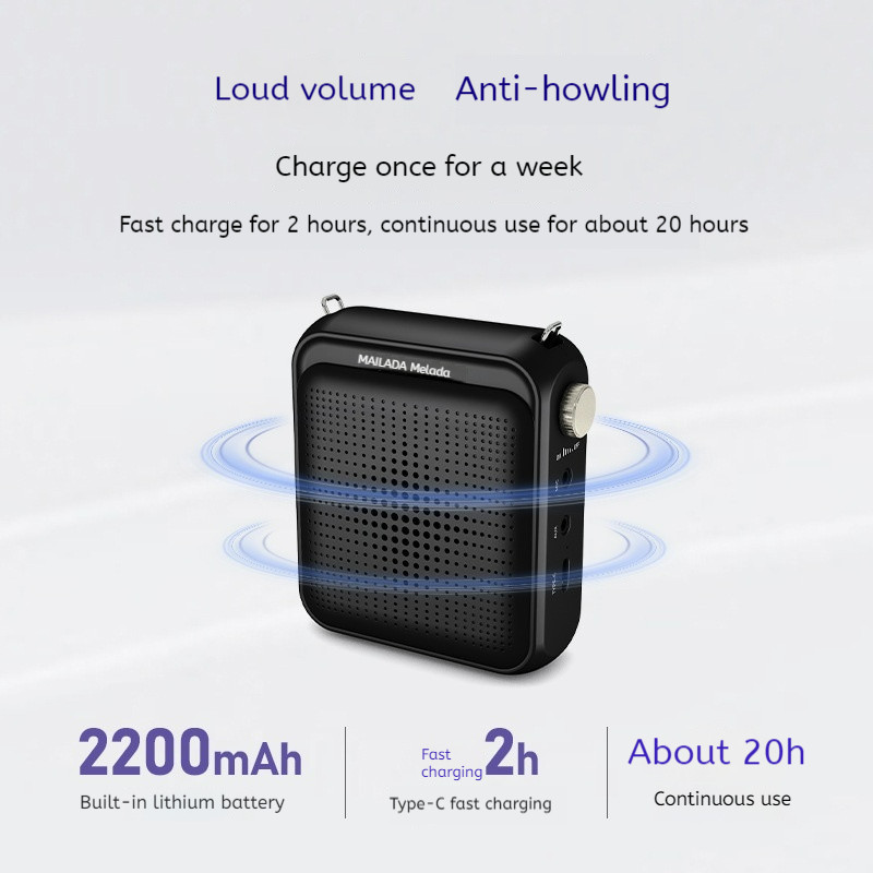 Voice amplifier wireless Lapel collar clip mic for teacher outdoor