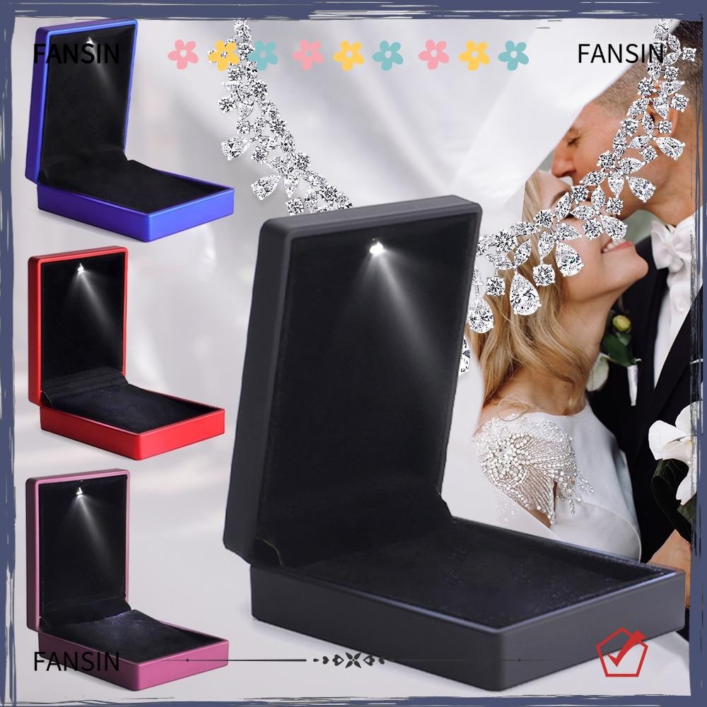 FANSIN Led Necklace Pendant Box, Invisible Lotus Leaf Style Rings ...