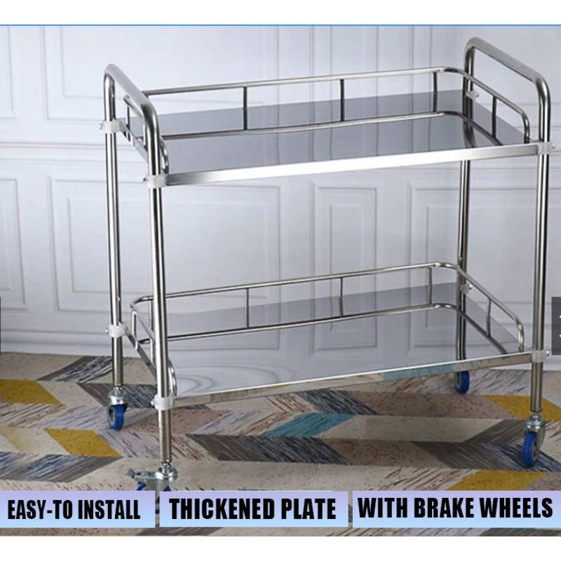 Stainless steel 304 medical equipment cart medical trolley instruments ...