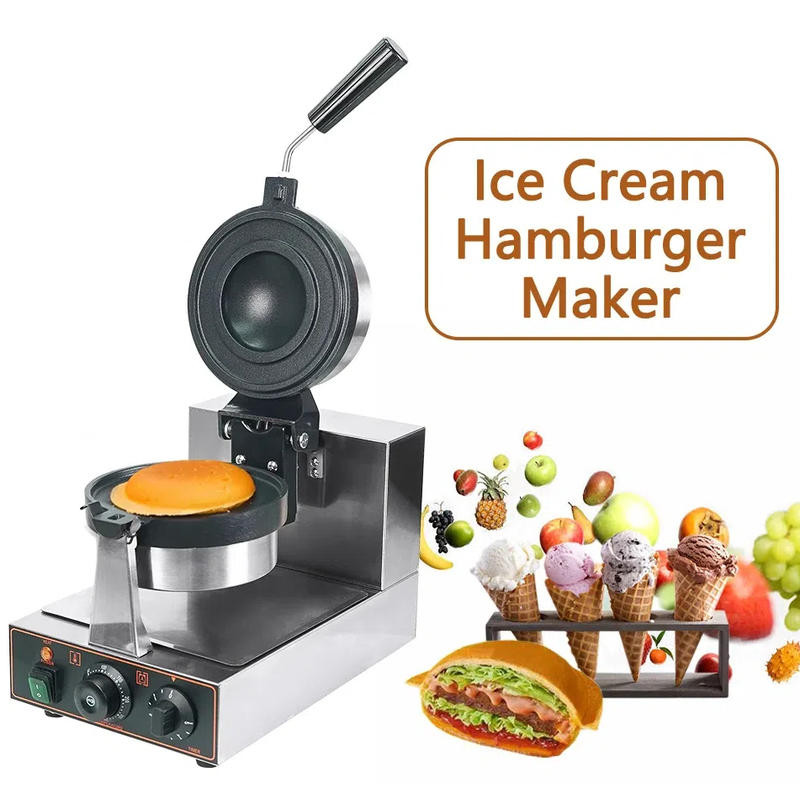 UFO Ice Cream Burger Machine Commercial Equipment Waffle Machine Ice ...