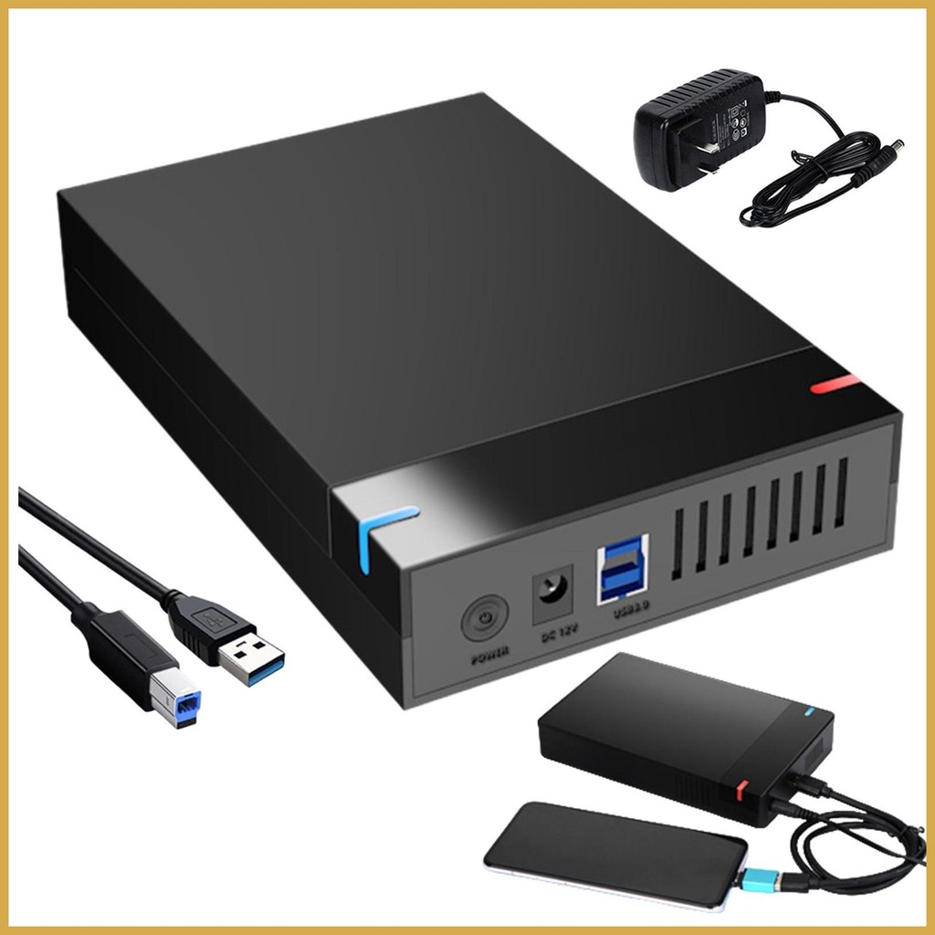 For refer to description Hard Drive Enclosure Compact Portable External ...