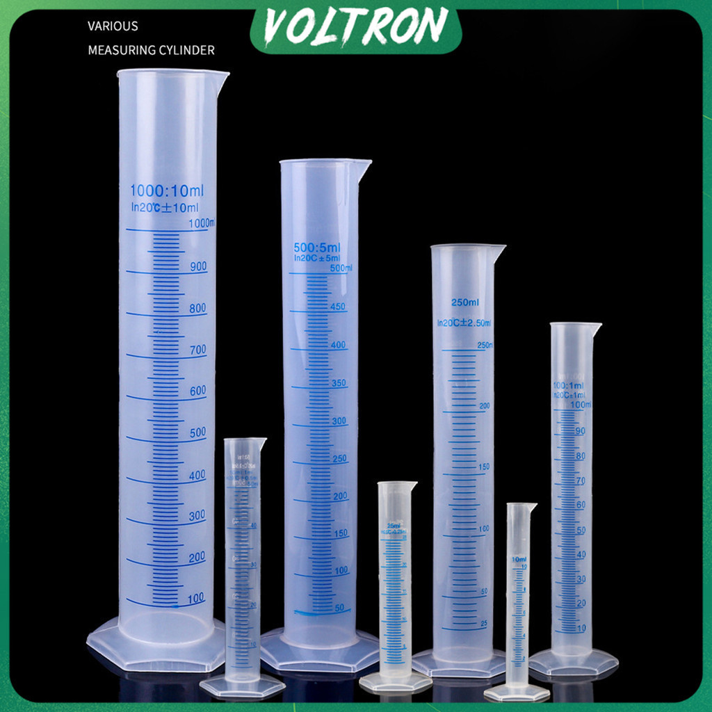Plastic Measuring Cylinder Laboratory Test Graduated Tube Experiment ...