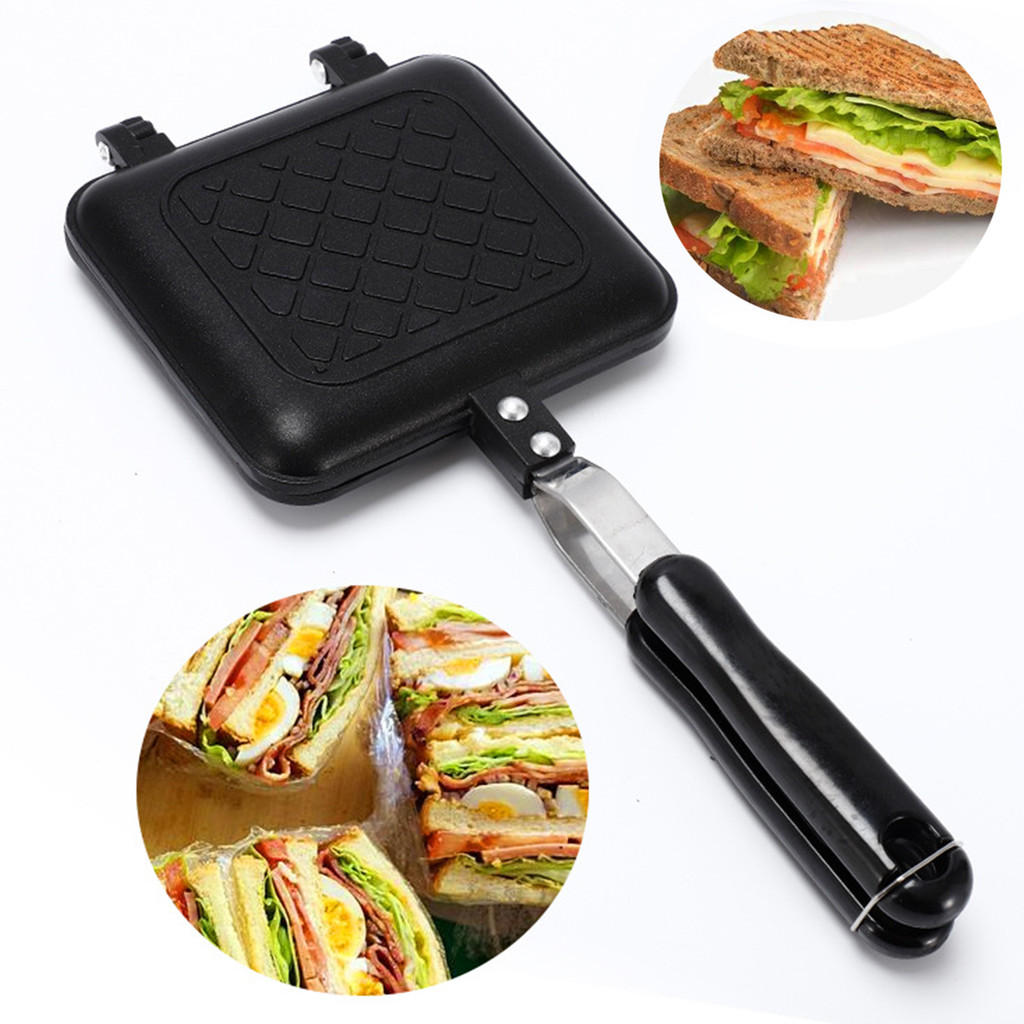 Double Sided Frying Pan Aluminum Alloy Flip Grill Pan Non-stick Kitchen ...